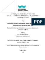 Estrategia de Ventas de Una Empresa Comercial para La Rotación