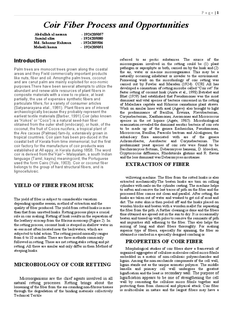 Assignment 403 Pdf Lignin Coconut