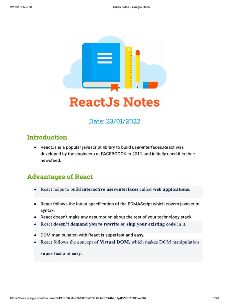 React Notes | PDF