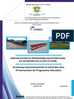 Rapport Provisoire Screening Programme Education