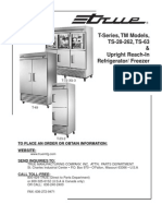 T-Series, TM Models, TS-28-262, TS-63 & Upright Reach-In Refrigerator/ Freezer Parts Manual
