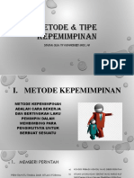 Metode & Tipe Kepemimpinan