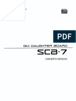 Roland SCB 7 Manual