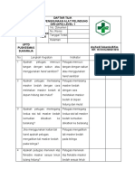 Daftar Tilik Apd Level 1