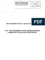 02º Procedimiento para Desincorporar Láminas de Techo Razo Existentes