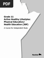 Grade 11 Phys EdHealth Active Healthy Lifestyles 30F