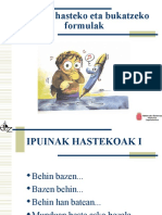 Ipuin Hasierak Bukaerak