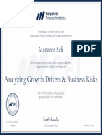Manzoor Safi Certificate