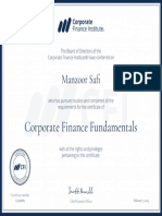 Manzoor Safi Certificates