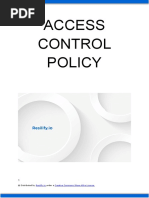 Access Control Policy