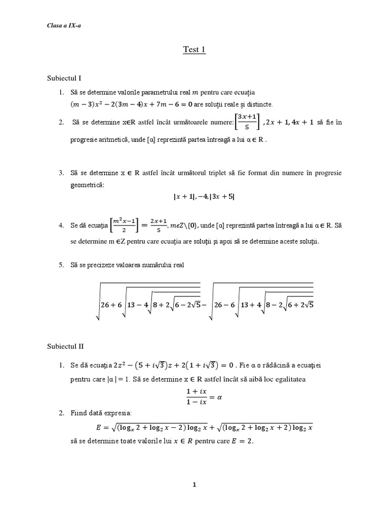 Test 1 | PDF