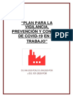 Plan de Vigilancia de Prevencion Contra El Covid 19.