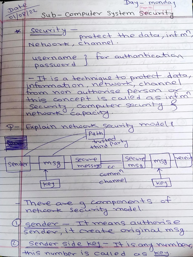 Computer System Security Notes Barsha | PDF