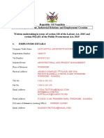 Written Undertaking Template