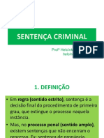 Sentença Criminal