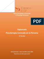 Programa Diplomado Psicoterapia Centrada en La Persona 2023-2024