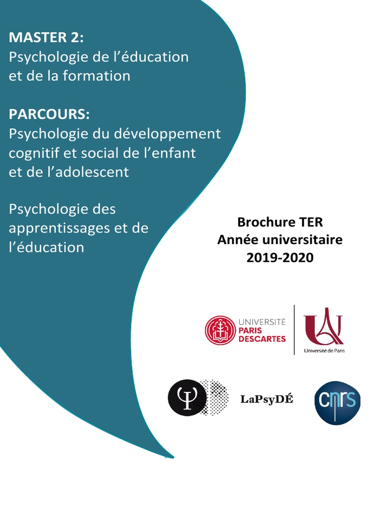 Psychologie Des Apprentissages Et de L'éducation PDF Psychologie — free download