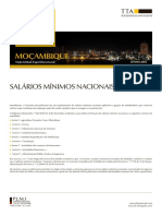 Mocambique - Salarios Minimos Nacionais 2016-2017