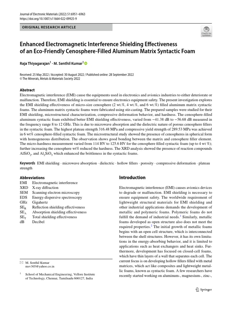 Enhanced Interference Shielding Effectiveness of An Eco