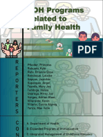 DOH Programs Related To Family Health - SLIDES