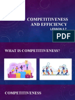 Competitiveness and Efficiency