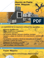 2.2 Factor Maquina de Distribución de Planta