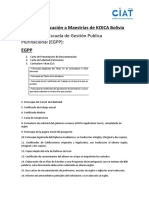 Guía requisitos Maestrías KOICA Bolivia EGPP Universidades Corea