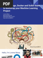 Using Django, Docker and Scikit-Learn To Bootstrap Your Machine Learning Project