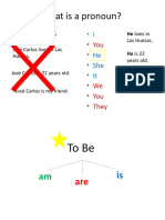 Pronouns and To Be Verb
