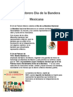 24 de Febrero Día de La Bandera Mexicana