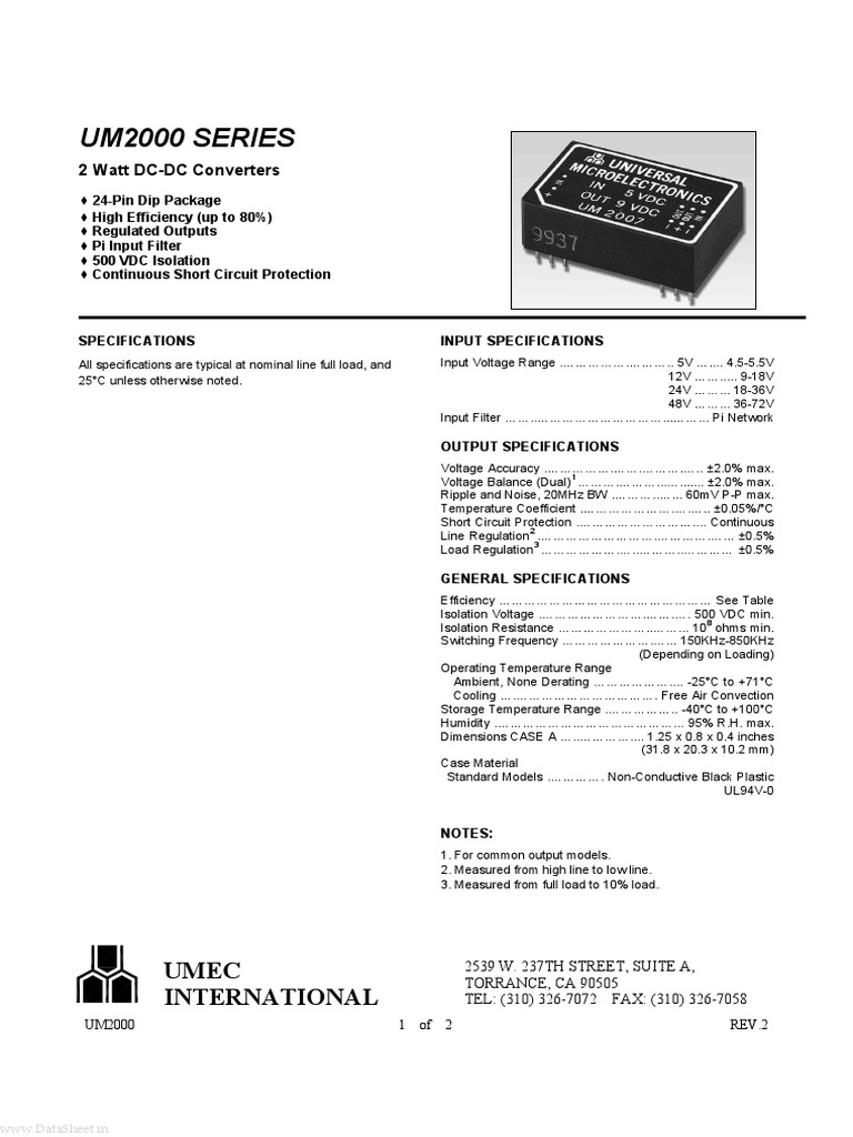 Datasheet PDF Power Supply Electrical Engineering