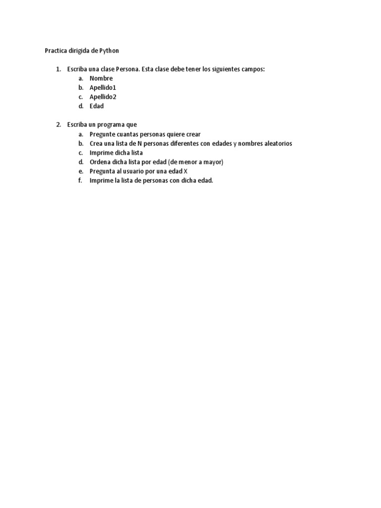 Clase Persona y Gestión de Listas en Python | PDF | Ciencias sociales