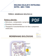 Aula - 2 - Membranas - Biol. Novo