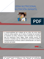 Consejeria Nutricional en Desnutrición