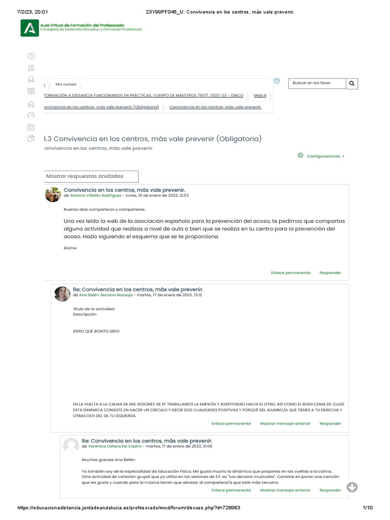 Prevención de la violencia escolar | PDF | Salón de clases | Las emociones