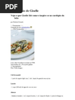 O cardápio de Giselle