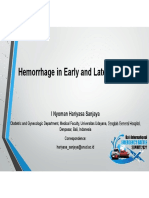 Hemorrhage in Early and Late Pregnancy (Dr. Hariyasa)