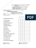 Reinforcement Inspection Checklist - 012 SILQAQC005