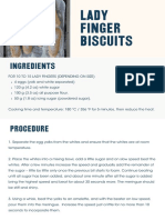 Lady Finger Biscuits: Ingredients