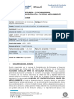 PROPUESTA - EVENTO ACADÉMICO - Campaña de Concientiación A Favor Del Medio Ambiente - Docx-1