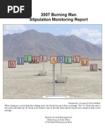 2007 Burning Man Stipulation Monitoring Report