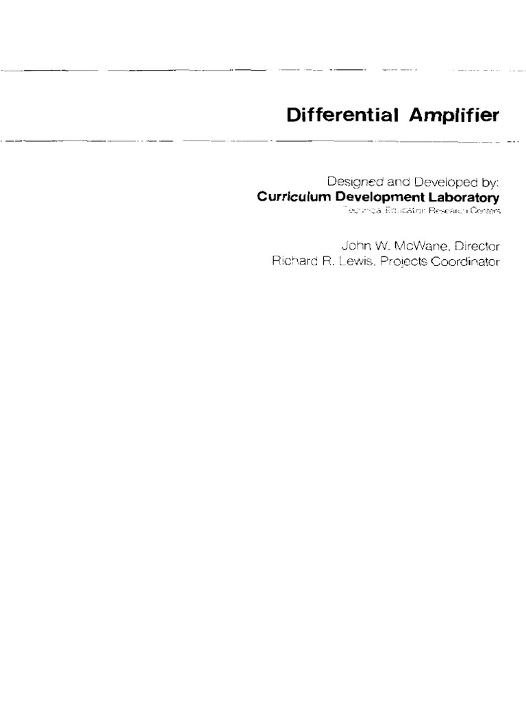 Differential Amplifier PDF