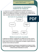 Gestão Da Segurança de Máquinas e Equipamentos Agosto 2019