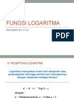 Matematika P-10, Fungsi Logaritma