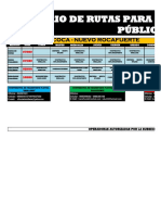 Horario de Rutas para El Servicio de Transporte Público Fluvial