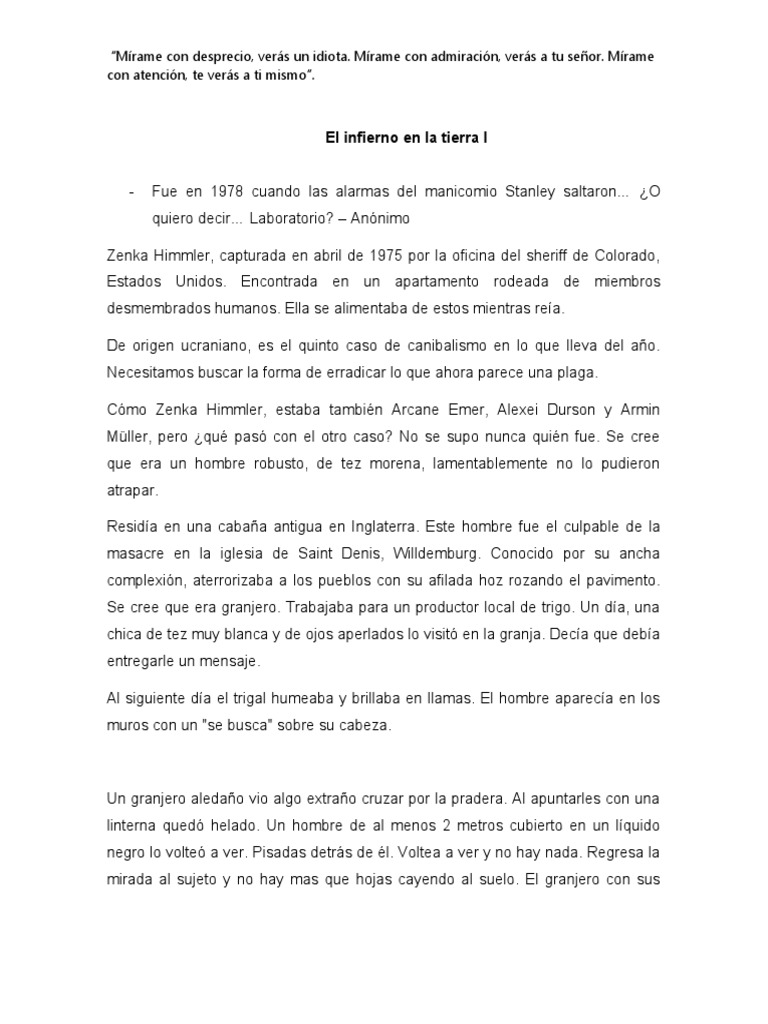El Infierno en La Tierra 3.0 | PDF