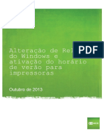 Alteração de relógio e horário de verão para impressoras fiscais