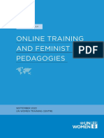 Working Paper Online Training and Feminist Pedagogies