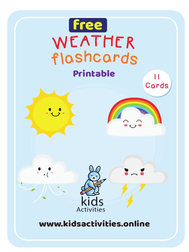 Weather Flashcards 5 | PDF | Social Science | Self-Improvement