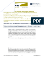 Introdução à Teoria das Molduras Relacionais (Relational Frame Theory)